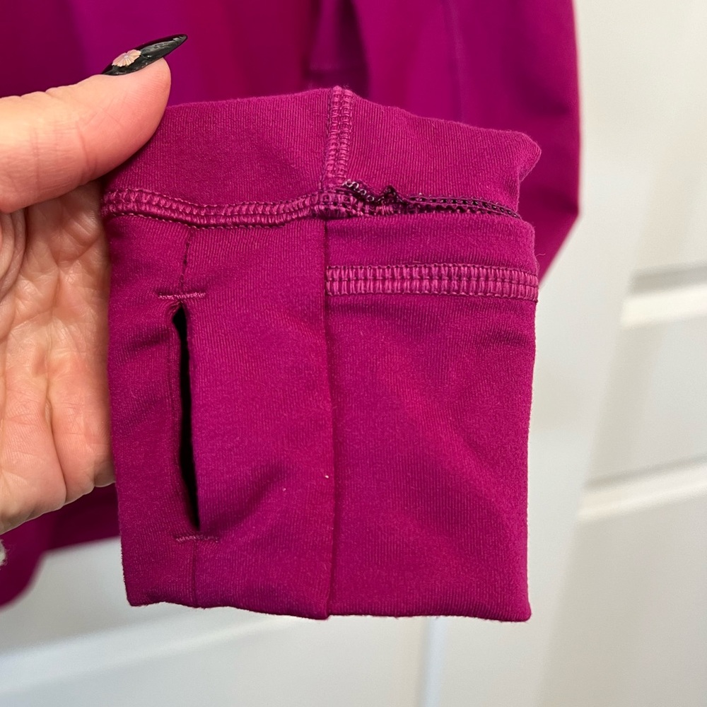 Lululemon Runderful Long Sleeve Deep Fuschia 2 - Picture 8 of 11